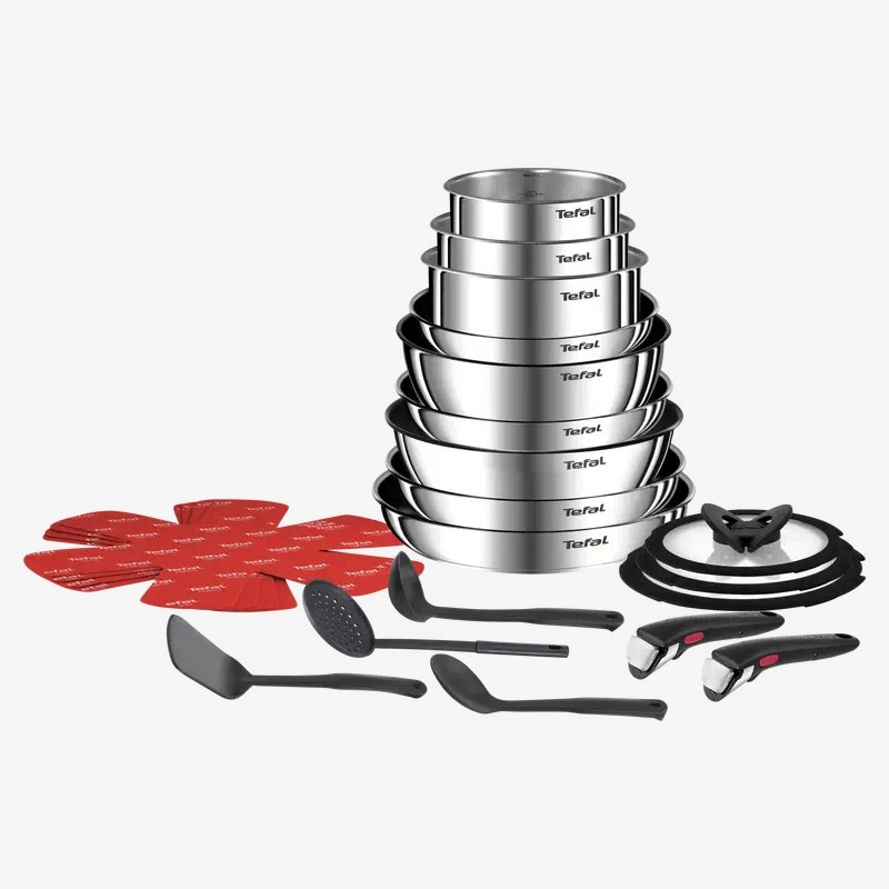 Ingenio Emotion On, Batterie de cuisine 22 pièces, Inox, Induction